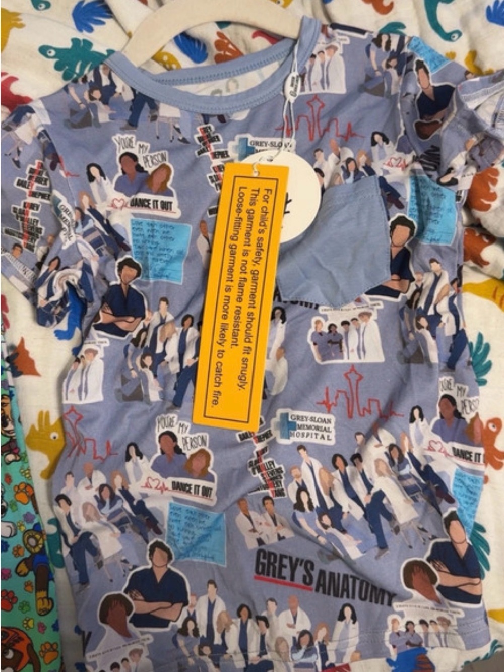 BAMBOO Light Blue Grey's Anatomy Graphic Tee